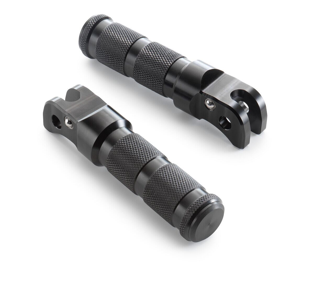 Zestaw podnóżków aluminiowych tylnych anodowanych czarnych