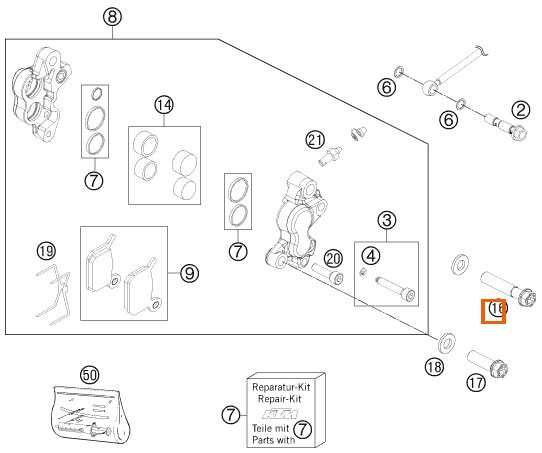 Śruba sześciokątna z kołnierzem M8x60 TX40