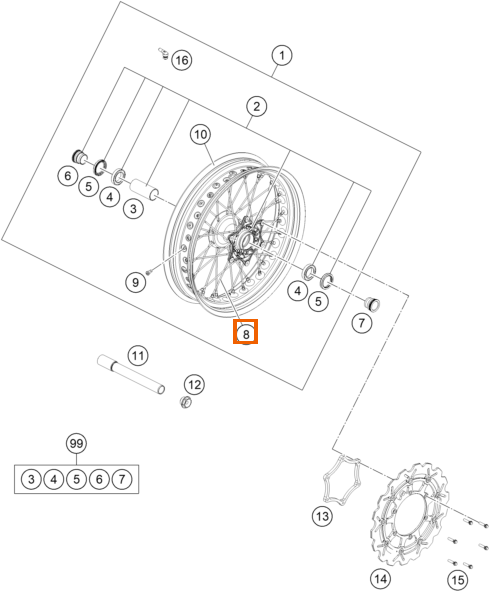 Szprycha M4,5x146 16,5"