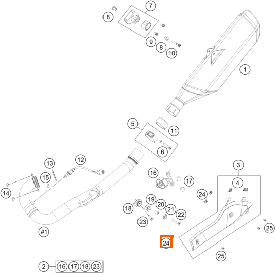 Nakrętka metalowa zmiany przełożeń